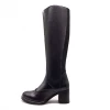 Kickfootwear WOMENS NEW In Black Leather Long Brogue Boots