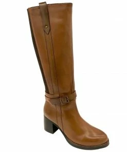 Kickfootwear NEW Luna Leather Tan Long Riding Boots WOMENS
