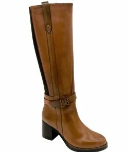 Kickfootwear NEW Luna Leather Tan Long Riding Boots WOMENS