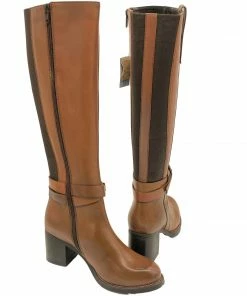 Kickfootwear NEW Luna Leather Tan Long Riding Boots WOMENS