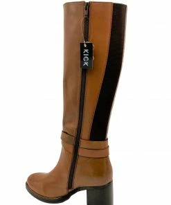 Kickfootwear NEW Luna Leather Tan Long Riding Boots WOMENS