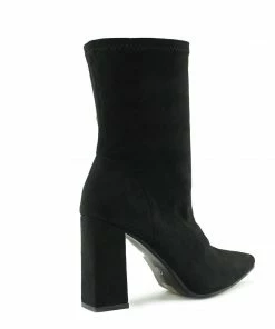 Kickfootwear WOMENS Porter Retro Block Heel Sock Boots - Black