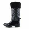 Kickfootwear Knee High Faux Fur Top Winter Wellington Boots WOMENS