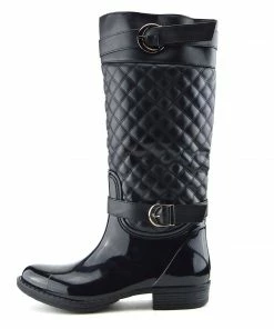 Kickfootwear WOMENS Knee High Double Buckle Wellington Boots