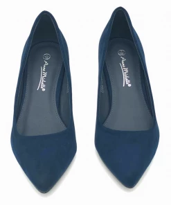 Kickfootwear Smart Faux Suede Kitten Heel Court Shoes Women's Heels