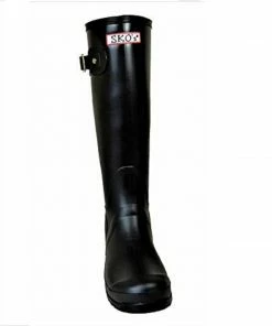 Kickfootwear Women's Knee High Wellington Boots Black WOMENS