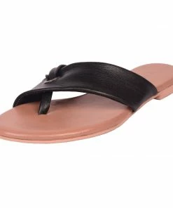 Kickfootwear Leather Comfort Cross Strap Sandals Black White