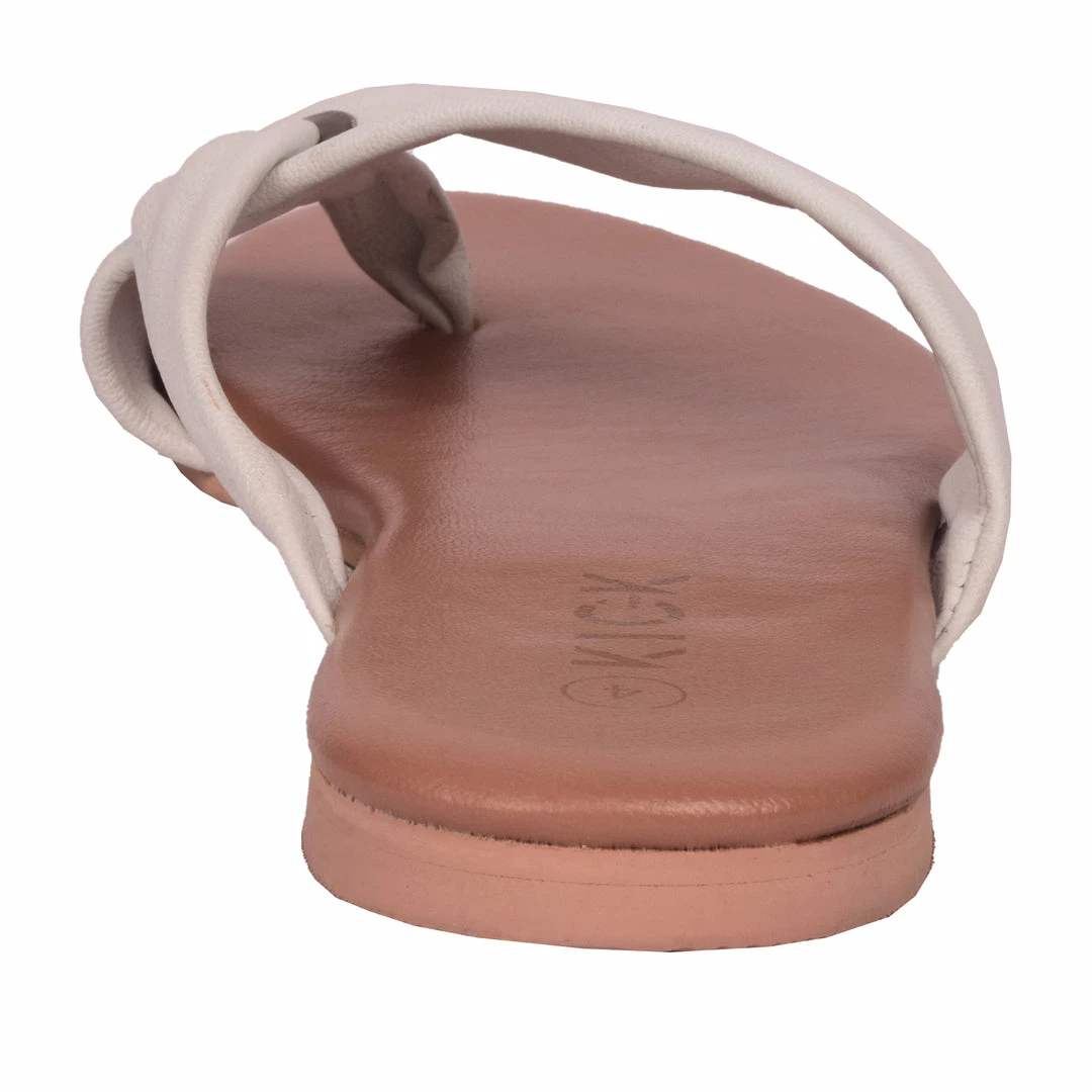 Kickfootwear Leather Comfort Cross Strap Sandals Black White 10 Kickfootwear Leather Comfort Cross Strap Sandals Black White