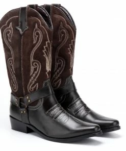 Kickfootwear Duke Brown Suede Cowboy Boots MENS