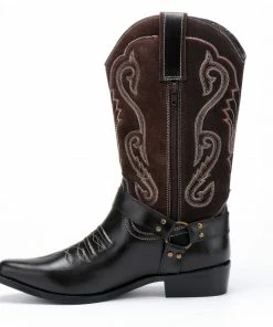 Kickfootwear Duke Brown Suede Cowboy Boots MENS