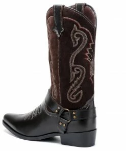 Kickfootwear Duke Brown Suede Cowboy Boots MENS
