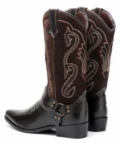 Kickfootwear Duke Brown Suede Cowboy Boots MENS