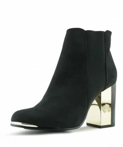 Kickfootwear Alba Soft Metallic Heel Boots - Black 12 Kickfootwear Alba Soft Metallic Heel Boots - Black