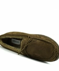 Kickfootwear Winter Moccasin Faux Sheepskin Slippers - Brown 8 Kickfootwear Winter Moccasin Faux Sheepskin Slippers - Brown