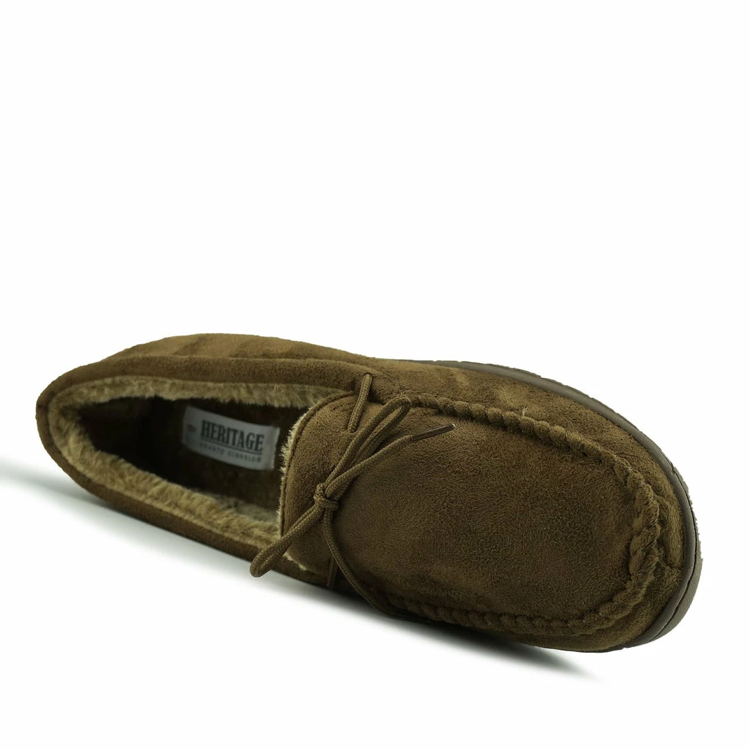 Kickfootwear Winter Moccasin Faux Sheepskin Slippers - Brown 3 Kickfootwear Winter Moccasin Faux Sheepskin Slippers - Brown