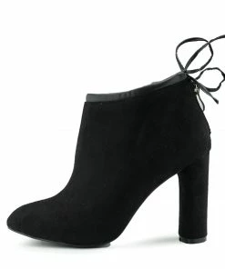 Kickfootwear Lara Block Heel Soft Ankle Boot - Black WOMENS