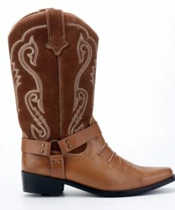 Kickfootwear MENS Duke Tan Suede Cowboy Boots