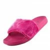 Kickfootwear Fluffy Sliders Lightweight Sandal - Fuchsia WOMENS