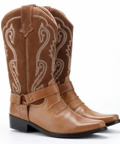 Kickfootwear MENS Duke Tan Suede Cowboy Boots