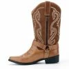 Kickfootwear MENS Duke Tan Suede Cowboy Boots