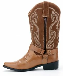 Kickfootwear MENS Duke Tan Suede Cowboy Boots