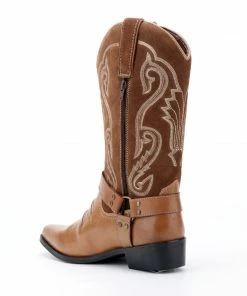 Kickfootwear MENS Duke Tan Suede Cowboy Boots