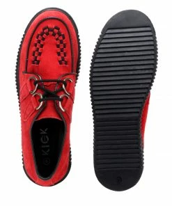 Kickfootwear Women's Riot Red Creepers WOMENS 5 Kickfootwear Women's Riot Red Creepers WOMENS
