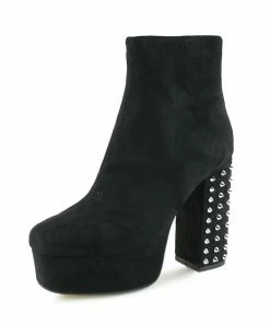 Kickfootwear Camden Spike Stud Heel Platform Boots - Black