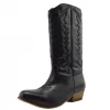 Kickfootwear Belle Faux Leather Western Cowboy Boots - Black WOMENS