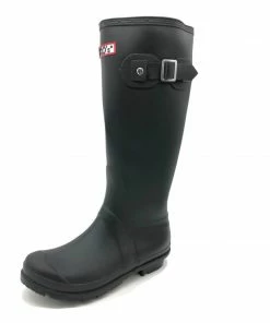 Kickfootwear Women's Knee High Wellington Boots Black WOMENS 13 Kickfootwear Women's Knee High Wellington Boots Black WOMENS