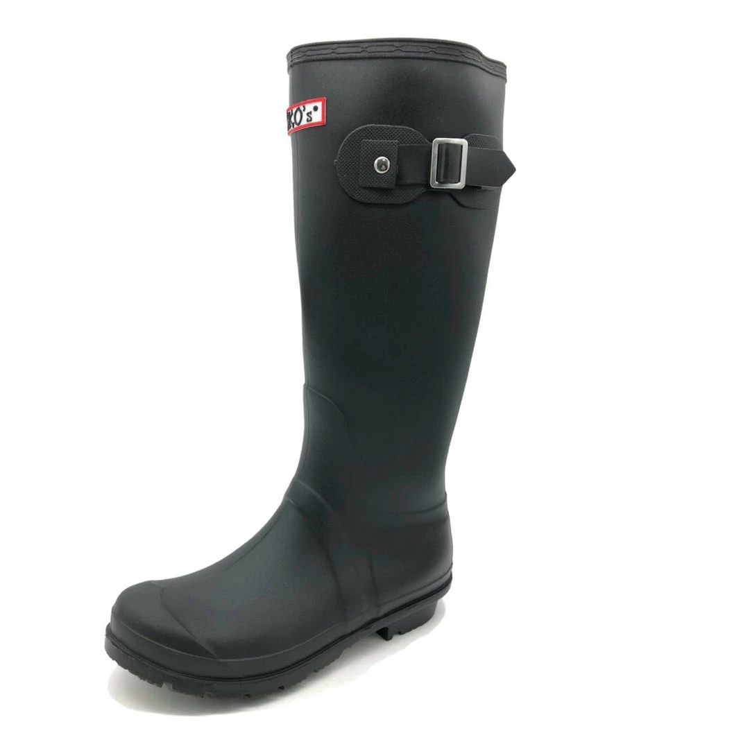 Kickfootwear Women's Knee High Wellington Boots Black WOMENS 5 Kickfootwear Women's Knee High Wellington Boots Black WOMENS