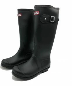 Kickfootwear Women's Knee High Wellington Boots Black WOMENS 14 Kickfootwear Women's Knee High Wellington Boots Black WOMENS