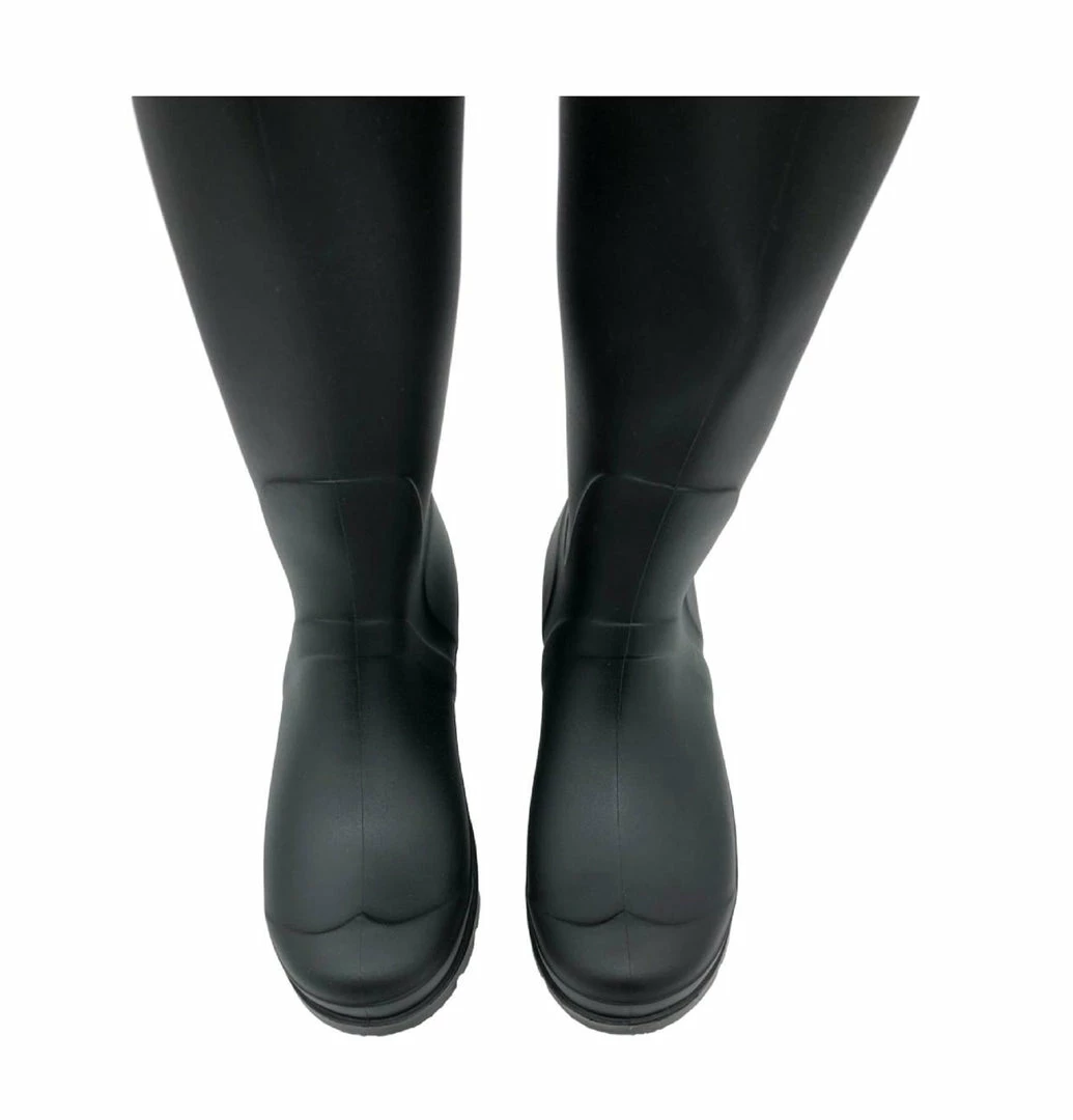 Kickfootwear Women's Knee High Wellington Boots Black WOMENS 7 Kickfootwear Women's Knee High Wellington Boots Black WOMENS