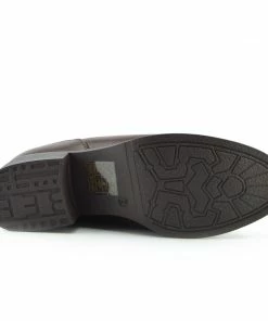 Kickfootwear Chunky Chelsea Block Heel Ankle Boots - Brown