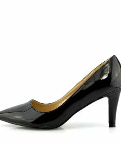 Kickfootwear Mid Heel Smart Shoes - Black WOMENS