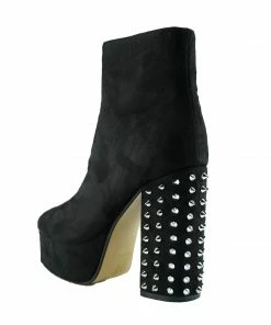 Kickfootwear Camden Spike Stud Heel Platform Boots - Black