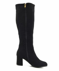 Kickfootwear WOMENS Demi Side Cut Out Closed Toe Boots - Black 6 Kickfootwear WOMENS Demi Side Cut Out Closed Toe Boots - Black