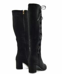 Kickfootwear WOMENS Demi Side Cut Out Closed Toe Boots - Black 7 Kickfootwear WOMENS Demi Side Cut Out Closed Toe Boots - Black