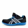 Kickfootwear MENS Groundwork Steel Toe Lightweight Safety Trainers - Black-Blue
