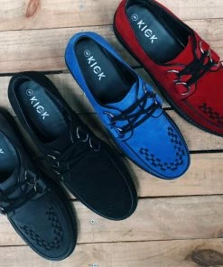 Kickfootwear Mens Rebel Red Suede Creepers