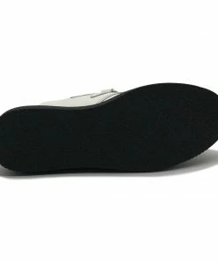 KICK FOOTWEAR Mens Rebel White Leather Creepers