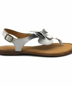 Kickfootwear Flower Design Flat Leather Sandals - Black White Pink Yellow WOMENS 35 Kickfootwear Flower Design Flat Leather Sandals - Black White Pink Yellow WOMENS