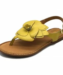 Kickfootwear Flower Design Flat Leather Sandals - Black White Pink Yellow WOMENS 38 Kickfootwear Flower Design Flat Leather Sandals - Black White Pink Yellow WOMENS