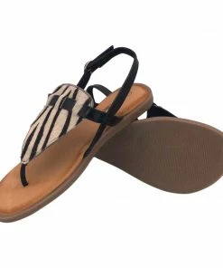 Kickfootwear Flat Leather Zebra Leopard Animal Sandals 22 Kickfootwear Flat Leather Zebra Leopard Animal Sandals