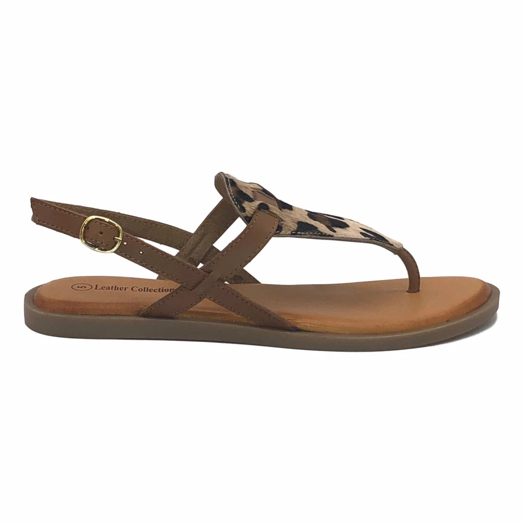 Kickfootwear Flat Leather Zebra Leopard Animal Sandals 7 Kickfootwear Flat Leather Zebra Leopard Animal Sandals