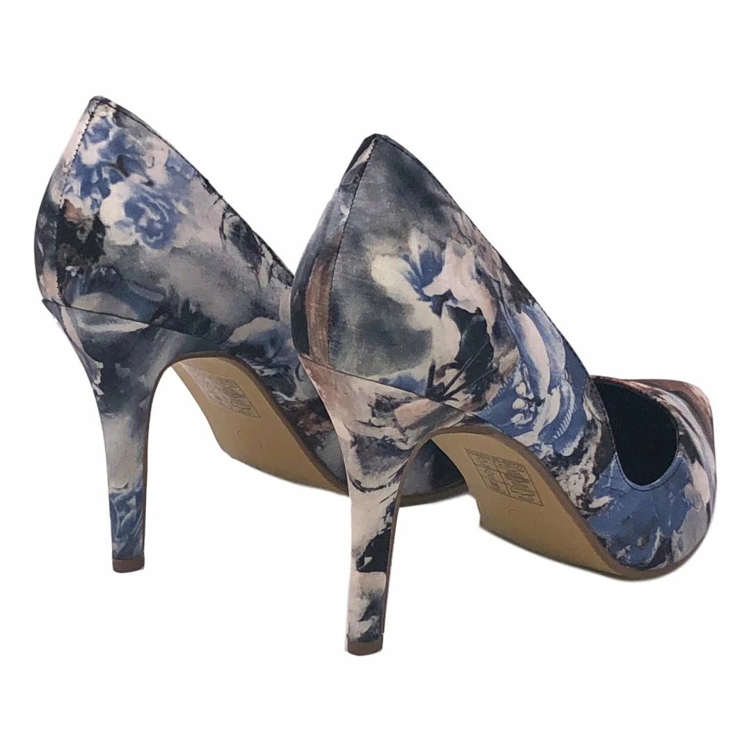 Kickfootwear WOMENS Printed Satin Party Court Stiletto Shoes - F90026 3 Kickfootwear WOMENS Printed Satin Party Court Stiletto Shoes - F90026