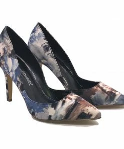 Kickfootwear WOMENS Printed Satin Party Court Stiletto Shoes - F90026 15 Kickfootwear WOMENS Printed Satin Party Court Stiletto Shoes - F90026
