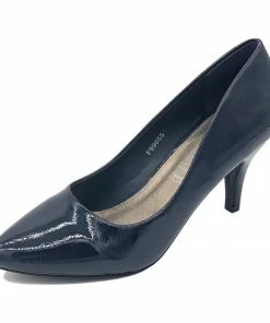 Kickfootwear Smart Faux Suede Kitten Heel Court Shoes Women's Heels