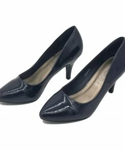 Kickfootwear Smart Faux Suede Kitten Heel Court Shoes Women's Heels