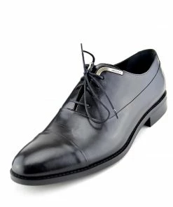 Kickfootwear MENS Giatoma Niccoli Leather Oxford Trim Shoes - Black 10 Kickfootwear MENS Giatoma Niccoli Leather Oxford Trim Shoes - Black